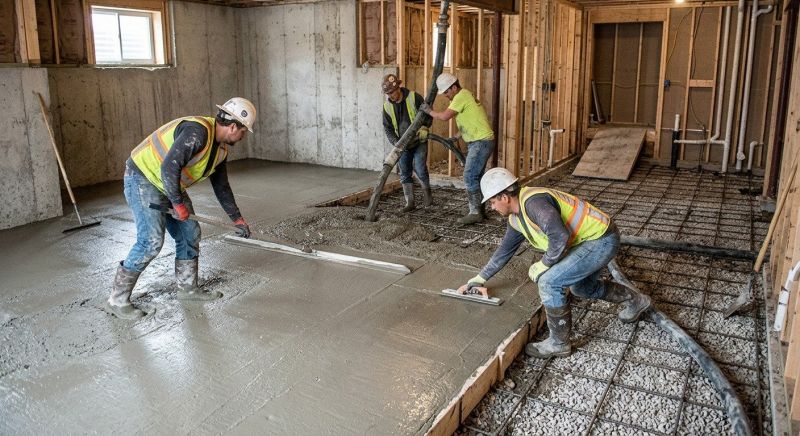 Basement Concrete Installation in Terryville, CT
