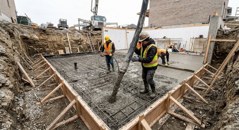 Basement Concrete Installation in Naugatuck, CT