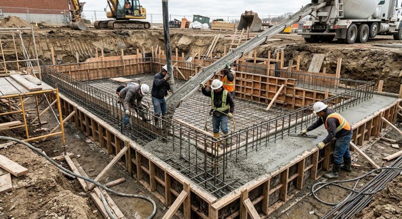 Basement Concrete Installation in Roxbury, CT