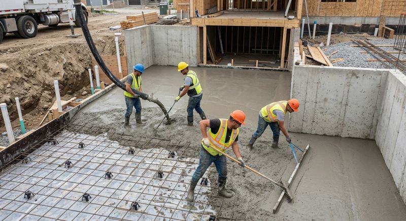 Basement Concrete Installation in Weatogue, CT