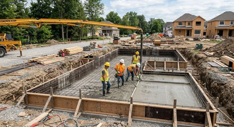 Cement Foundation Installation in Waterbury, CT