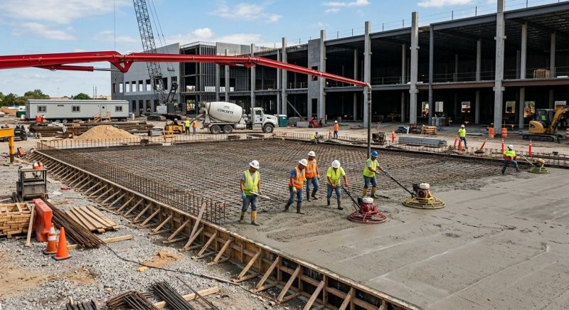 Commercial Slab Construction in Branford, CT