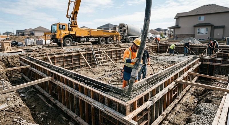 Foundation Wall Pouring in Durham, CT